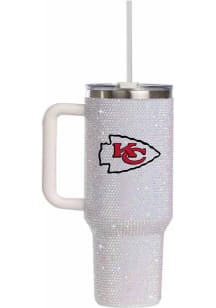 The Memory Company Kansas City Chiefs 34oz White Bling Stainless Steel Tumbler - White