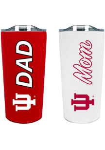 Indiana Hoosiers Mom/Dad 2pk Stainless Steel Tumbler - Red