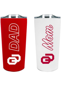 Oklahoma Sooners Mom/Dad 2pk Stainless Steel Tumbler - Red