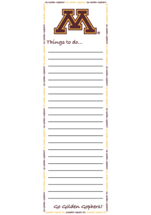 Minnesota Golden Gophers To Do List Notepad