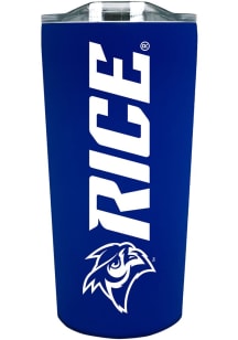 Rice Owls 18oz Soft Touch Stainless Steel Tumbler - White