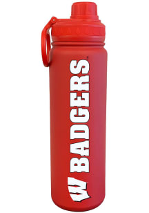 Wisconsin Badgers 24oz Stainless Steel Bottle - Red