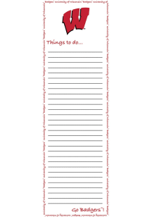 Wisconsin Badgers To Do List Notepad