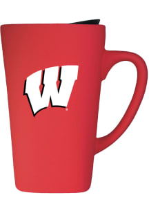 Wisconsin Badgers 16oz Soft Touch Ceramic Mug - Red