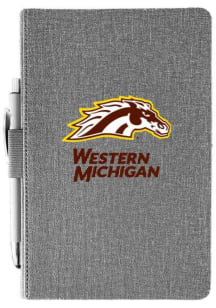 Western Michigan Broncos Pen Included Notebook and Folder - Grey