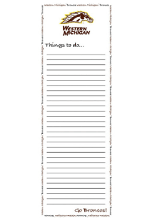 Western Michigan Broncos To Do List Notepad