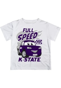 Vive La Fete K-State Wildcats Infant Full Speed Short Sleeve T-Shirt White
