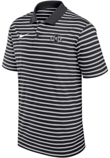 Nike Iowa State Cyclones Mens Black Logo Short Sleeve Polo