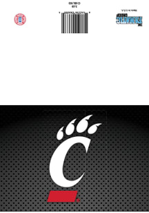 Cincinnati Bearcats Cincy Blank card Card - Black