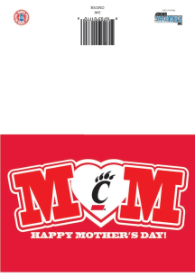 Cincinnati Bearcats Mothers Day Card - Red