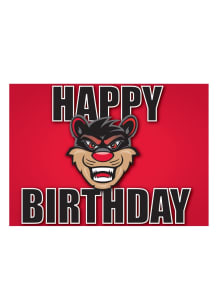 Cincinnati Bearcats Happy Birthday Logo Card - Red