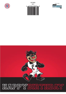 Cincinnati Bearcats Birthday Team Logo Card - Red