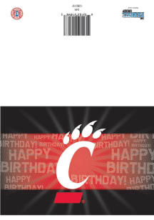 Cincinnati Bearcats Birthday Design Card - Red