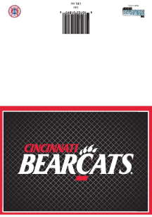Cincinnati Bearcats CINCY Card - Black