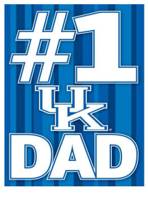 Kentucky Wildcats Fathers Day Card - Blue