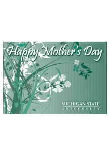 Michigan State Spartans Mother`s Day Card - Green