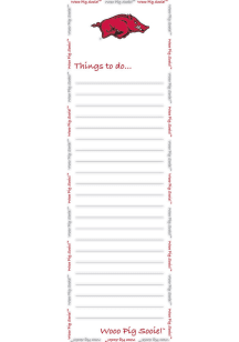 Arkansas Razorbacks To Do List Pad Notepad