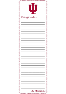 Indiana Hoosiers To Do Notepad