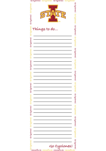 Iowa State Cyclones To Do Notepad