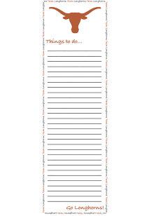 Texas Longhorns To Do List Notepad
