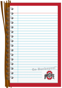 Ohio State Buckeyes Memo Notebook and Folder - Red