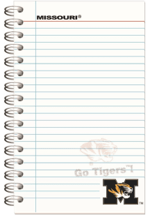Missouri Tigers Memo Notebook - Gold