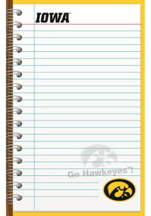 Iowa Hawkeyes Memo Notebook and Folder - Yellow