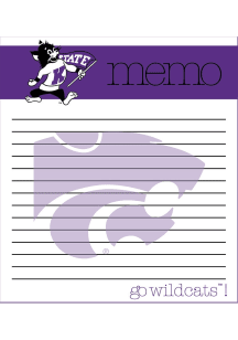 K-State Wildcats Small Memo Notepad