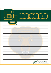 Baylor Bears Small Memo Notepad