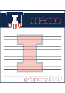 Illinois Fighting Illini Small Memo Notepad