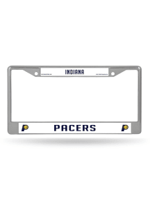 Indiana Pacers Premium Chrome License Plate Frame - Silver