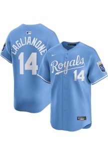 Jac Caglianone Nike Kansas City Royals Mens Light Blue Alt Limited Baseball Jersey