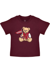 Harvard Crimson Boys Maroon Varsity Bear Short Sleeve T-Shirt