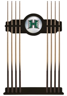 Hawaii Warriors Solid Wood Cue Rack Pool Table