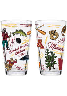 Minnesota Golden Gophers  Pint Glass - Maroon