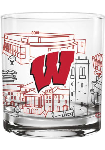 Wisconsin Badgers  Rock Glass -