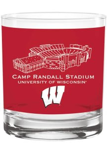 Wisconsin Badgers  Rock Glass -