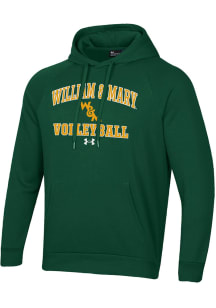 Under Armour William & Mary Tribe Mens Green Volleyball Rival Long Sleeve Hoodie