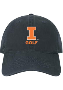 Illinois Fighting Illini Golf Twill Adjustable Hat - Navy Blue