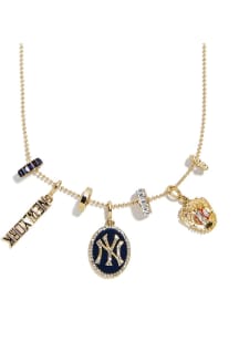 BaubleBar New York Yankees 5 Charm Womens Necklace
