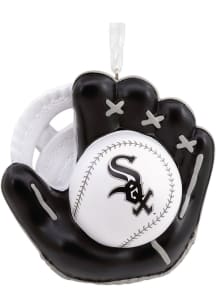 Chicago White Sox Baseball Glove Ornament - Black
