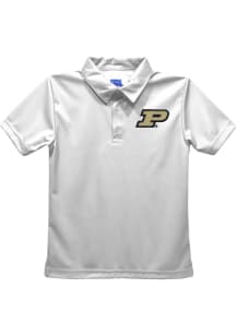 Vive La Fete Purdue Boilermakers Youth White Team Short Sleeve Polo Shirt