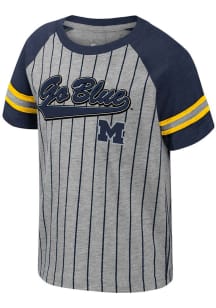 Colosseum Michigan Wolverines Toddler Navy Blue Fire Hawks Short Sleeve T-Shirt