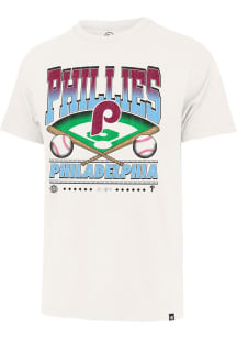 47 Philadelphia Phillies White Coop Straight Shot Two Franklin Short Sleeve Fashion T Shirt