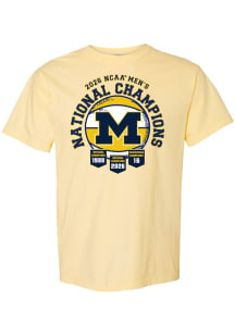 Summit Sportswear Michigan Wolverines Womens Yellow 2026 Men's Basketball National Champions Banne..