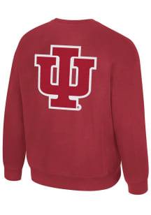 Colosseum Indiana Hoosiers Mens Crimson Super Rich Long Sleeve Fashion Sweatshirt