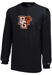 Champion Bowling Green Falcons Youth Black Core Long Sleeve T-Shirt
