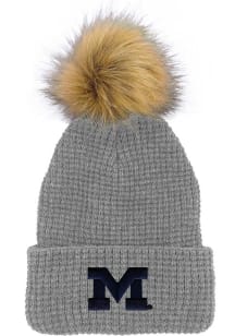 LogoFit Michigan Wolverines Grey Belgian Womens Knit Hat