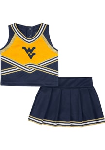 Colosseum West Virginia Mountaineers Toddler Girls Navy Blue Lollipop Park Sets Cheer