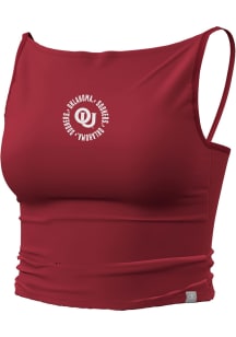 Champion Oklahoma Sooners Womens Crimson High Neck Tank Top